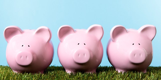 The three piggy banks
