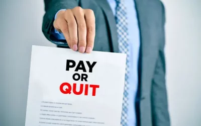 Issue the pay or quit